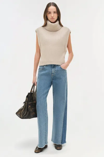 Simkhai Women's Atlas Straight Leg Jean In Coney Island Clearwater In Blue