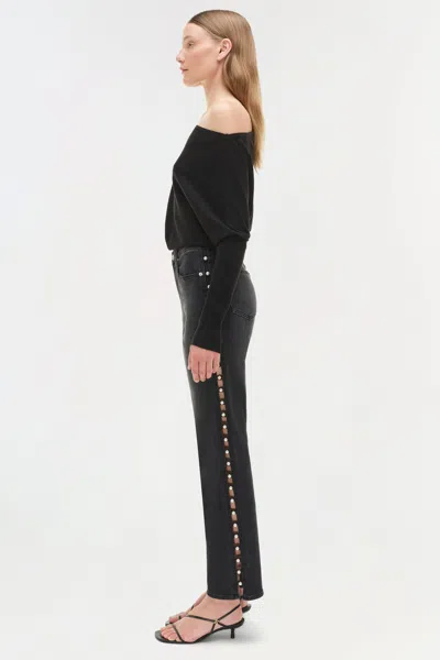 Simkhai Women's Amelia Straight Leg Jean In Topanga In Black