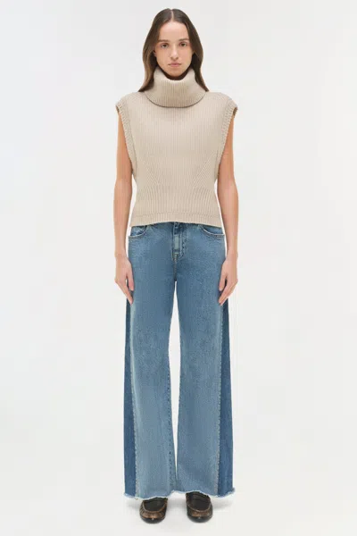 Simkhai Women's Atlas Straight Leg Jean In Coney Island Clearwater In Blue