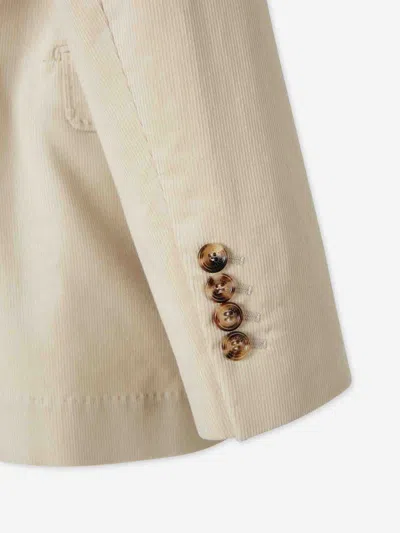 Brunello Cucinelli Straight Corduroy Blazer In Neutral