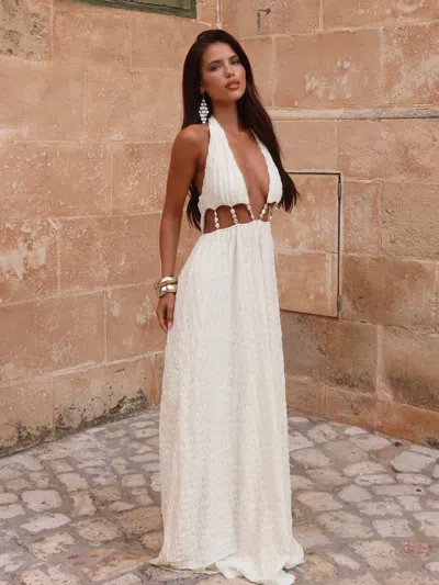 Outcast Silviae Maxi Dress White