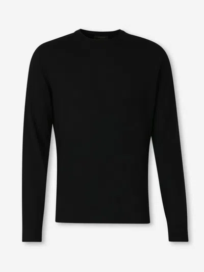 Zanone Round-neck Sweater In Black