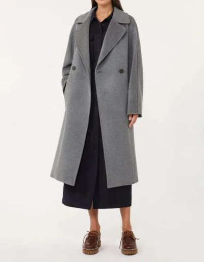 Weekend Max Mara Double-breasted Wool Mid-length Coat In Gray