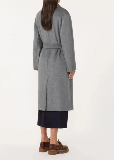 Weekend Max Mara Double-breasted Wool Mid-length Coat In Gray
