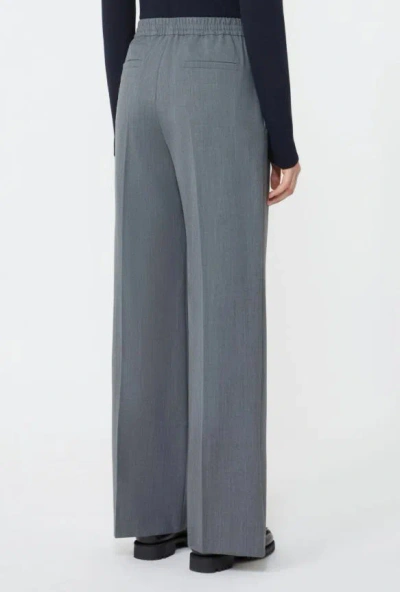 Weekend Max Mara Wool Gabardine Trousers In Blue
