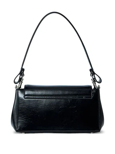 Vivienne Westwood Medium Hazel Orb-plaque Leather Shoulder Bag In Black
