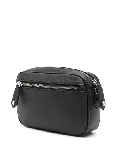 Vivienne Westwood Adjustable Strap Shoulder Bag With Rear Zip Pocket In Black