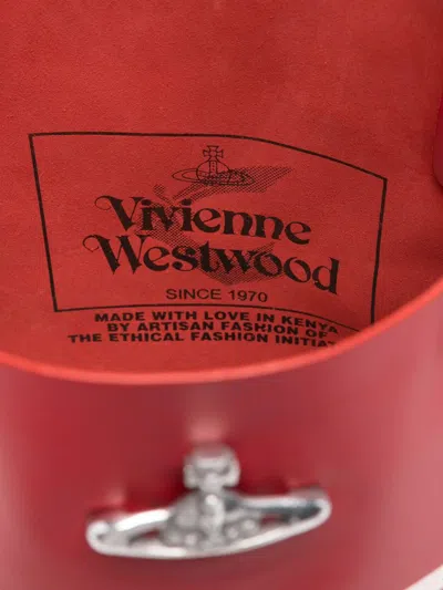 Vivienne Westwood Bingo-print Orb-embellishment Tote Bag In Red
