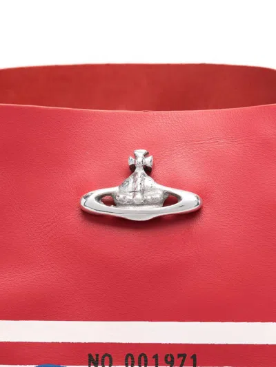 Vivienne Westwood Bingo-print Orb-embellishment Tote Bag In Red