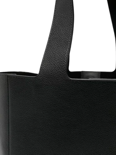 Strathberry Melody Tote Fine Grain Leather Black Bags