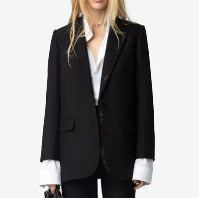 Zadig & Voltaire Viva Blazer In Black