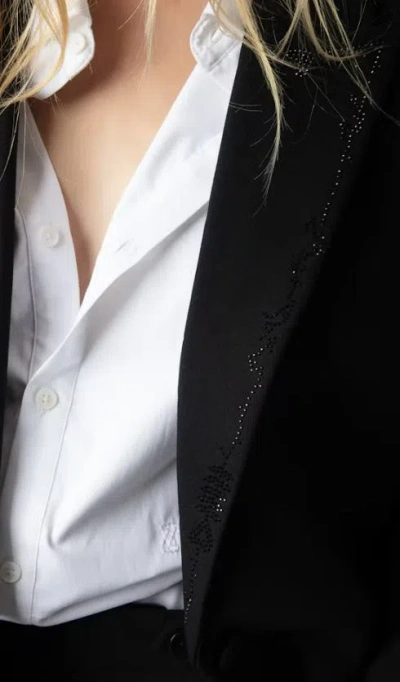 Zadig & Voltaire Viva Blazer In Black