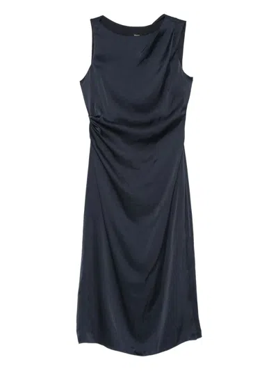 Theory Shldr Drape Dr.crush Clothing In Blue