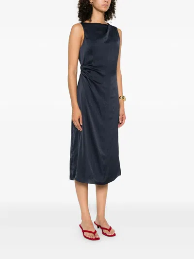 Theory Shldr Drape Dr.crush Clothing In Blue