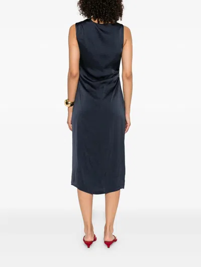 Theory Shldr Drape Dr.crush Clothing In Blue