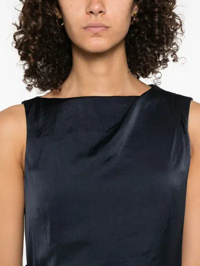 Theory Shldr Drape Dr.crush Clothing In Blue