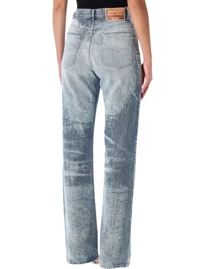 Diesel Women 1971 D-sent Jeans With Distressed Effect In Animal Print