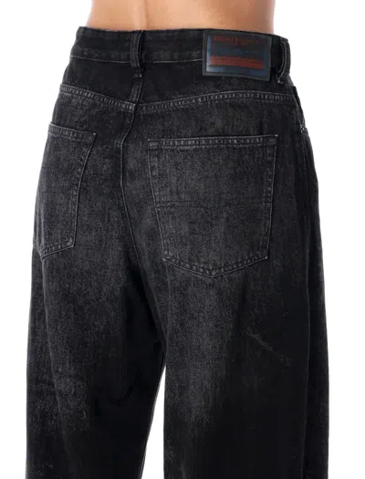 Diesel Jeans Wide Leg Effetto Consumanto In Multi