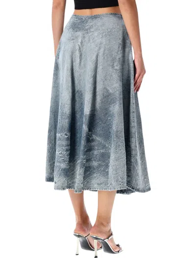 Diesel De-annet Midi Skirt In Animal Print
