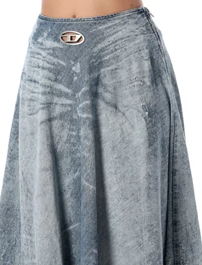 Diesel De-annet Midi Skirt In Animal Print