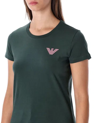 Emporio Armani New York Capsule Collection Oversized Printed Jersey T-shirt In Green