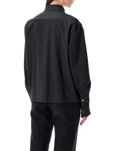 The Latest Black Long-sleeved Shirt With Classic Collar In Black