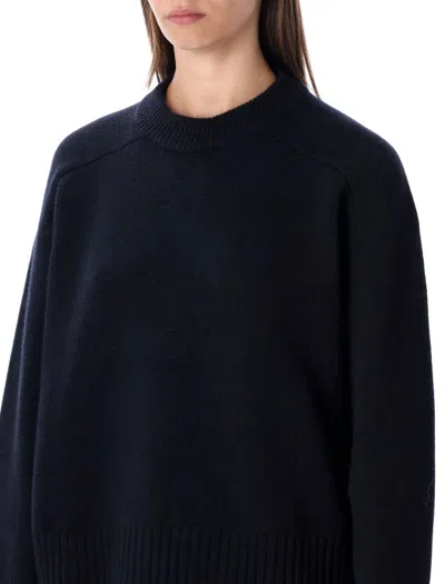 Soeur Cozy Knit Sweater Raglan Sleeves In Blue