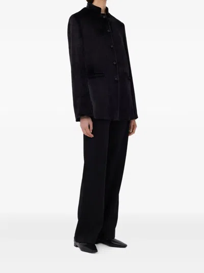 Loulou De Saison Lara Straight Jacket Clothing In Black