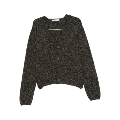 Our Legacy Speckled V-neck Cardigan In Gray