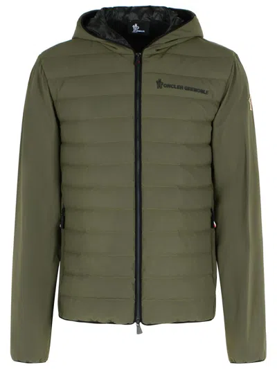 Moncler Grenoble Green Polyamide Blend Jacket In Multi