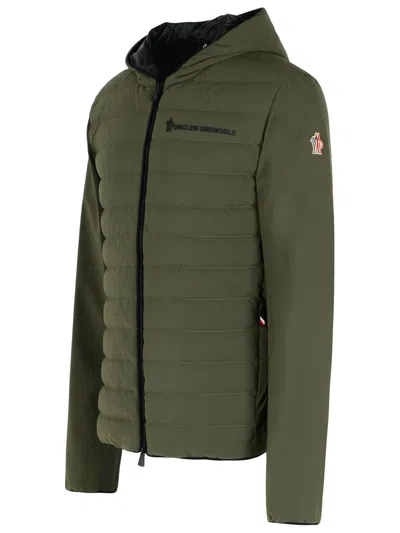 Moncler Grenoble Green Polyamide Blend Jacket In Multi