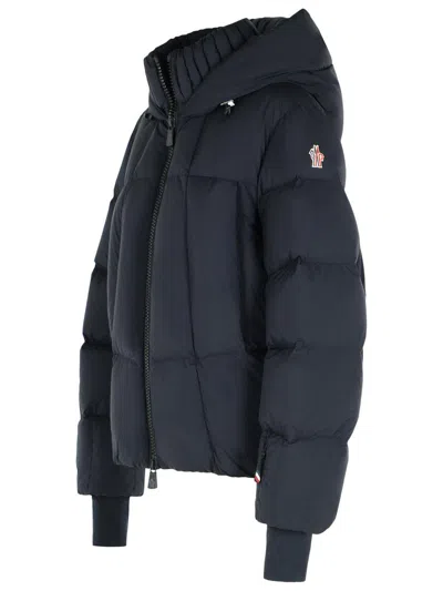 Moncler Hooded Down Ski Jacket Drawstring In Black
