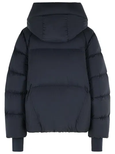 Moncler Hooded Down Ski Jacket Drawstring In Black