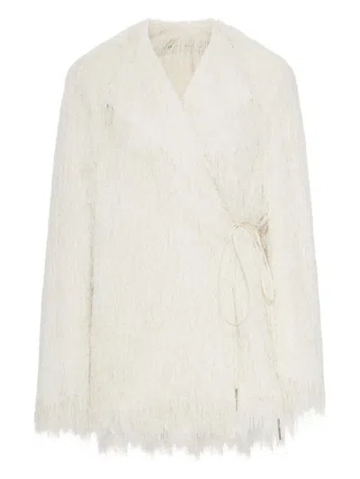 Dries Van Noten 00070 Rivla Short 2031 W.w.coat Clothing In White