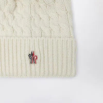 Moncler Grenoble Hat With Pom Pom In Brown