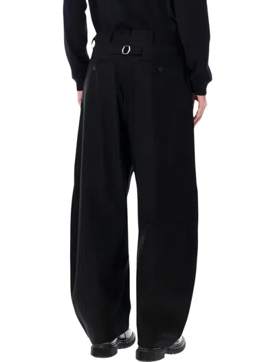 Comme Des Garçons Homme Deux Chino Trousers With Belt Loops And Pockets In Black