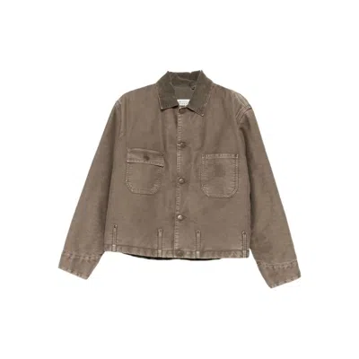 Maison Margiela Button-up Jacket In Brown