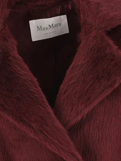 Max Mara Coats In Burgundy
