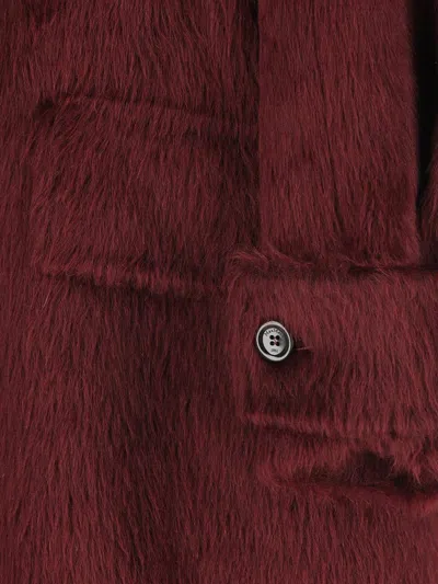 Max Mara Coats In Burgundy
