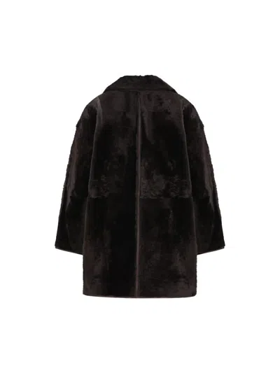 Max Mara Reversible Coat In Brown