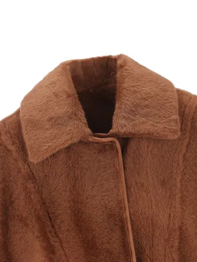 Max Mara Coats In Brown