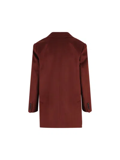 Max Mara Single-breasted Blazer In Red