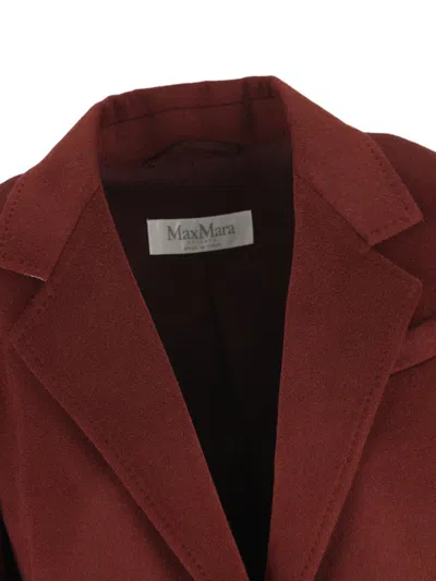 Max Mara Single-breasted Blazer In Red