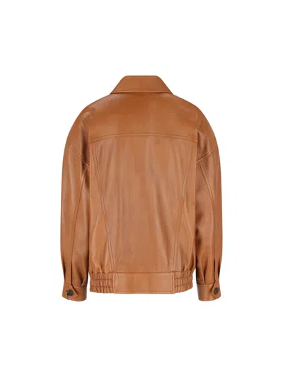 Saint Laurent Jackets In Brown