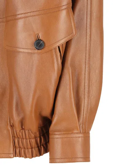 Saint Laurent Jackets In Brown