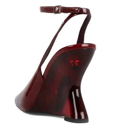 Jeffrey Campbell 95mm Ankle-strap Square-toe Wedge Sandals In Brown