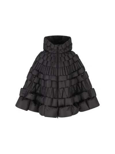 Raxxy 3d Diamond Down Coat In Black