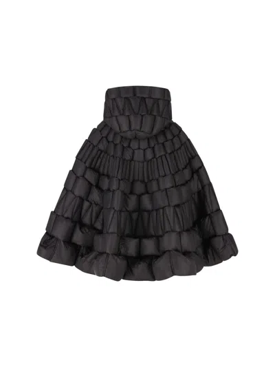 Raxxy 3d Diamond Down Coat In Black
