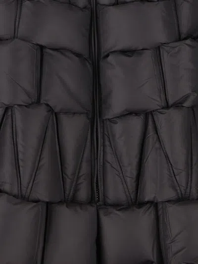 Raxxy 3d Diamond Down Coat In Black