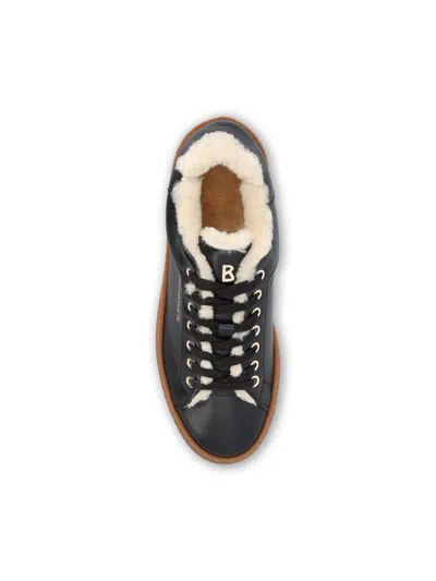 Bogner Lucerne Shearling-lined Leather Sneakers In Black
